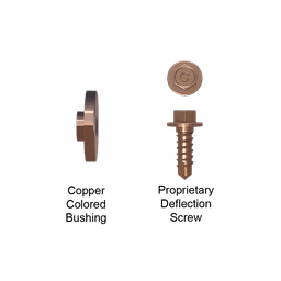 Copper Bushing for 14ga Clips & Proprietary Deflection Screws (For Stud Connection)